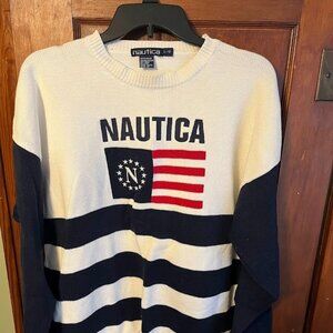 Vintage Nautica Flag Sweater